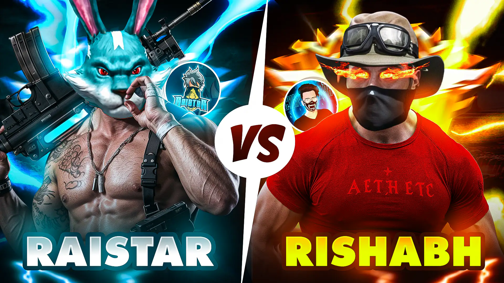 Rai vs Rish Gaming Thumbnail